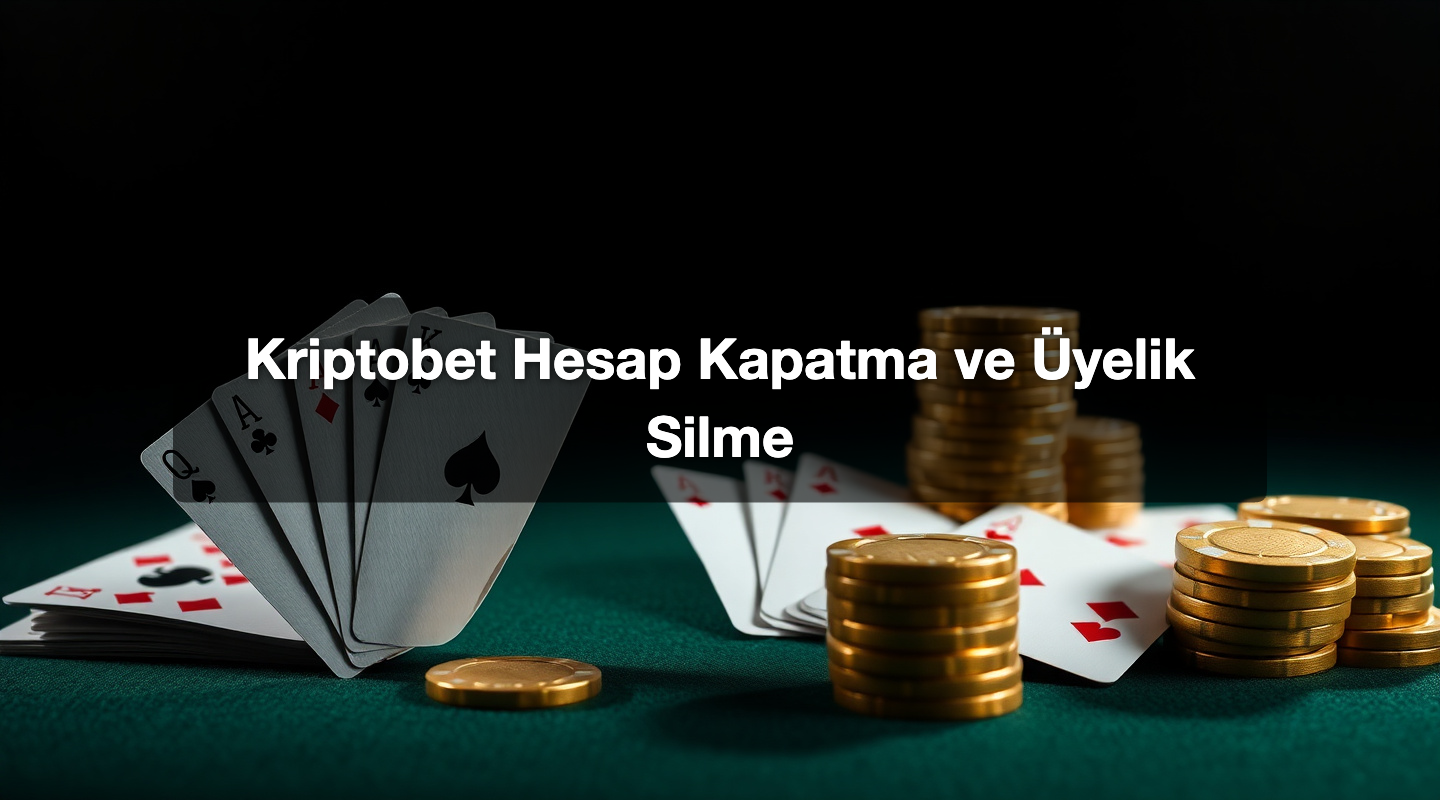 Kriptobet Hesap Kapatma ve Üyelik Silme